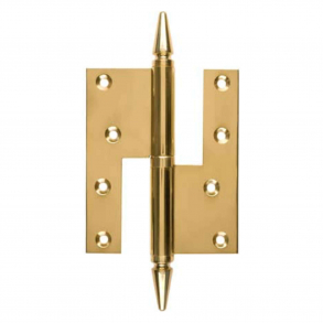 Drhngsel, Venstre - 130 x 45 mm - Firkantet/Spids knop- Messing (203483-203489)