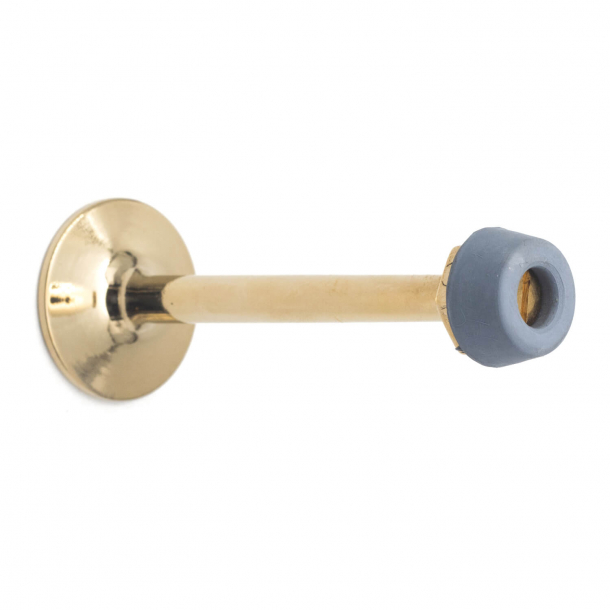 Door stop 254 - Brass without lacquer - 90 mm