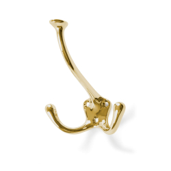 Haczyk na ubrania - Podwjny - 82 - Mosi&#261;dz