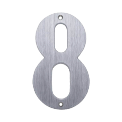 Hausnummern - Nickel, Matt -140 mm - Modell 572