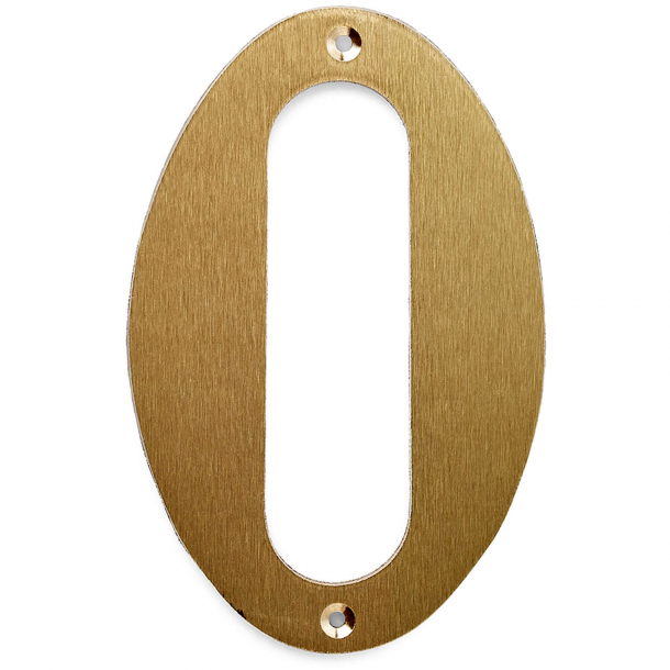 House numbers - Large - Brushed brass - Model 572 - 140 mm