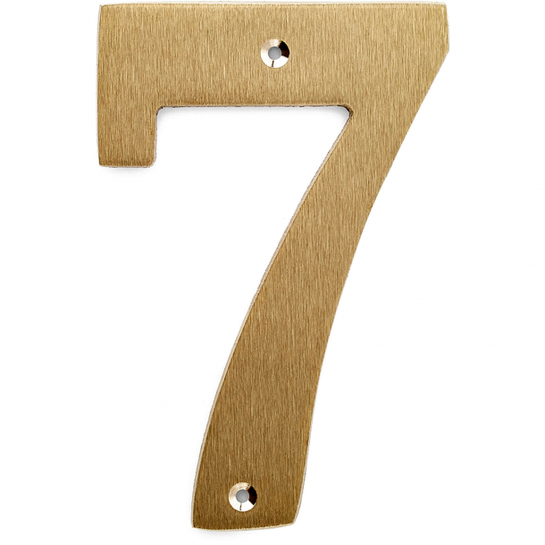 House numbers - Large - Brushed brass - Model 572 - 140 mm