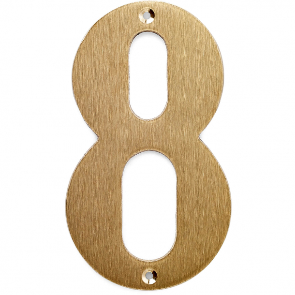 House numbers - Large - Brushed brass - Model 572 - 140 mm