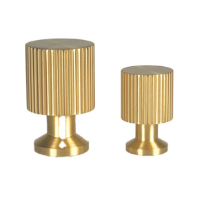 Mbelknop - Brstet messing uden lak - Marielund