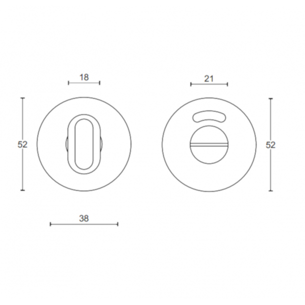 Toiletbestning - Satin rustfri stl - Model BASICS LBWC50/6 IN - Design by FORMANI