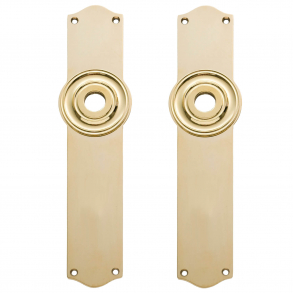 Door back plate brass - Rosset blank