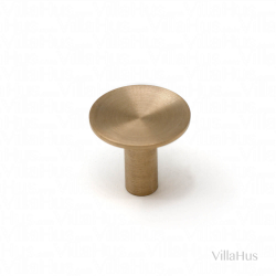 Cabinet knob - Brushed brass lacqueret  - Model Deep - 24 mm