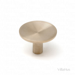 Mbelknopp - Borstad mssing - Modell Deep - 35 mm