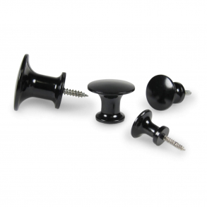 Gałka meblowa - czarny bakelit - 15/20/25/32 mm - model 3290