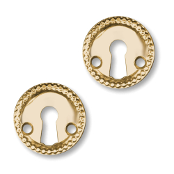 STERBRO - Almue, Messing, Egetr, Ngleskilte uden klap- Nye Dre