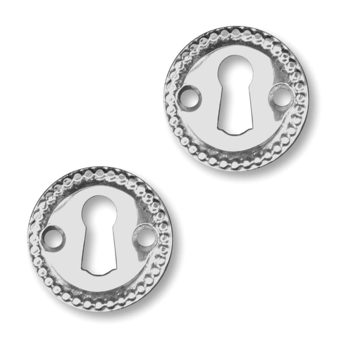 Escutcheon (set) 1671 T Almue - Old doors - Nickel