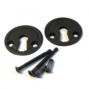 nyckelskylt - Oxiderad mssing - Modell 1671A  - Utan klaff - Genom skruvar