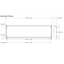 Wewn&#281;trzna os&#322;ona wrzutki na listy - Chromowana - Samuel Heath - 308mm x 92mm