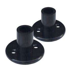 Roset - Sort bakelit - Nye D�re - cc30mm