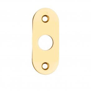 Brass narrow roset - Brass unlaquered - 30 x 65 x 3 mm - 15 - SIBES