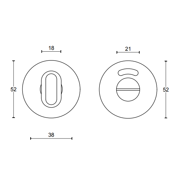 Toiletbestning - PVD Mat guld - Model BASICS -  Design by FORMANI