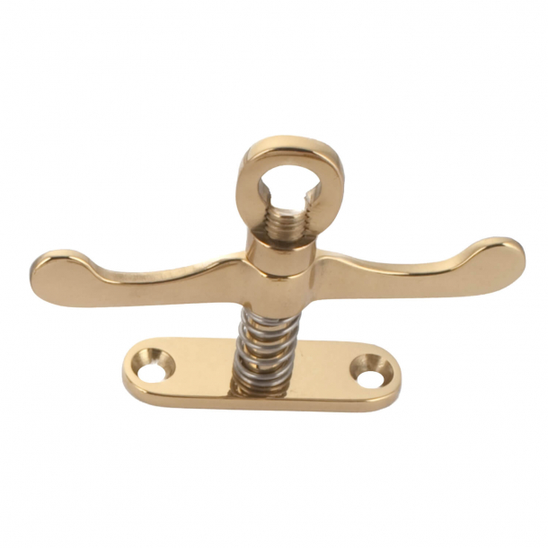 Thumb turn 5062R Double, Polished Brass, Round corners