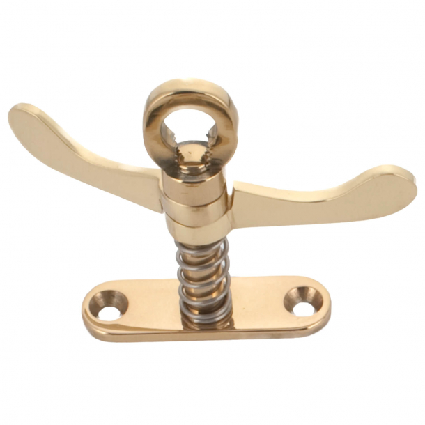 Thumb turn 5063R Double separate, Polished Brass, Round corners