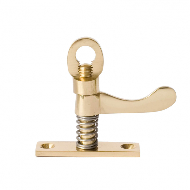 Thumb turn 5060S Single,, Polished Brass, Square plate