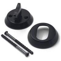 Oval Cylinderring + Cylindervred - Svartlack