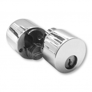 Cylinderkopp dubbel - Blank nickel - Utan ls