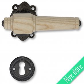 Drrhandtag - Tr - Inomhus - Oxiderad mssing och asktr, Nyckelskylt utan flik - Nya drrar