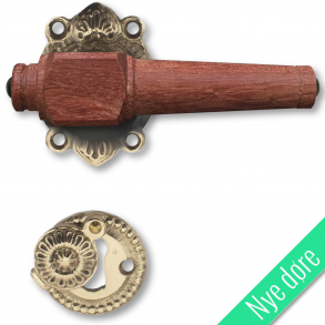 Drrhandtag - Tr - Inomhus - Antik mssing och lvtr (21040101)