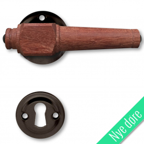 Drrhandtag - Tr - Inomhus - Svart jrn och rosentr fr nya drrar (VH21041110)