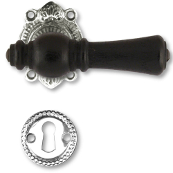 Klamka sterbro - Niklowane &#380;elazo i czarne drewno - OESTERBRO1022