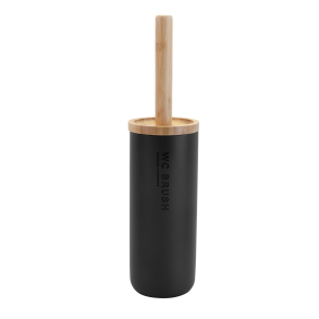 Toilet brush set Nature Black