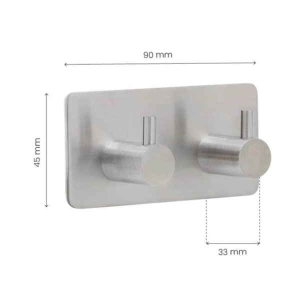 Badrumskrok - Beslag Design - Borstat rostfritt stl