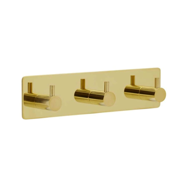 Fittings Design Bathroom Hook - Polished Brass - Model Base 220