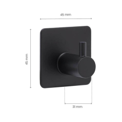  Haczyk &#322;azienkowy - Czarny - Model Base  220