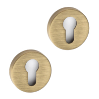Europrofile escutcheon - Antique bronze- Model Helix - cc38 mm