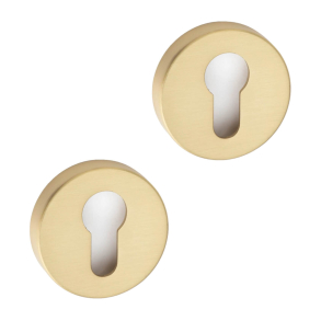 Europrofile escutcheon - Brushed brass - Model Helix - cc38 mm