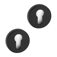 Europrofile escutcheon - Black - Model Helix - cc38 mm