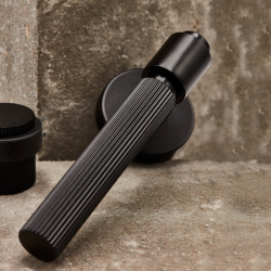 Bracket Design Door handle - Black - Model HELIX 200 STRIPE