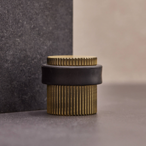 Beslag Design Trstopper - Antike Bronze - Modell Helix Stripe