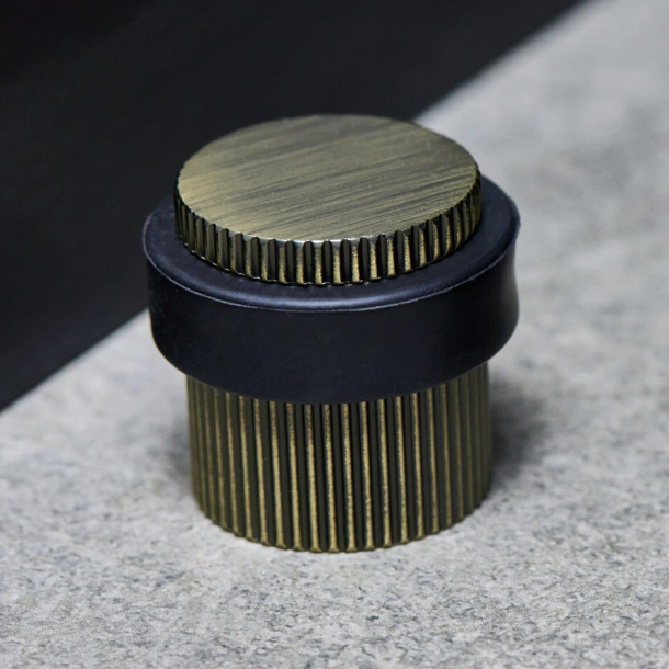 Beslag Design Door stopper - Antique bronze - Model Helix Stripe
