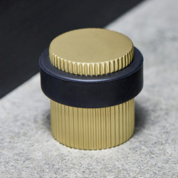 Beslag Design Door stopper - Brass - Model Helix Stripe