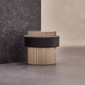 Beslag Design Door stopper - Stainless steel - Model Helix Stripe