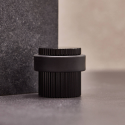Beslag Design Door stopper - Black - Model Helix Stripe