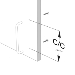 Beslag Design Cabinet handle - Matt black - Model Lines