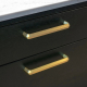 Beslag Design M�belhandtag - M�ssing, svart och st�l - Model Lines - 160 mm