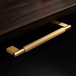 Cabinet Handle - Brushed brass - Model Arpa - 214 mm