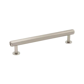 Cabinet Handle - Brushed steel - Model Rille - 190 mm