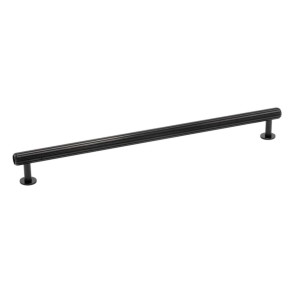 Cabinet Handle - Brushed black - Model Rille - 350 mm