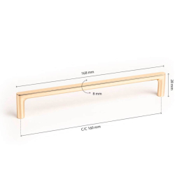 Uchwyt meblowy - Beslag Design - Polerowany mosi&#261;dz - Model Pura