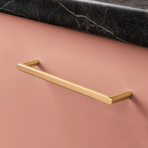 Beslag Design Cabinet handle - Brass, Steel - Model Pura - 160 mm