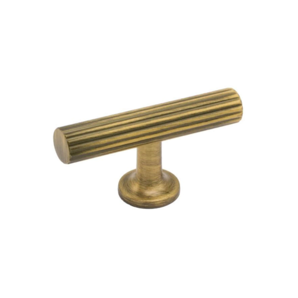 Cabinet knob T-Bar - Antique bronze - Model Portland